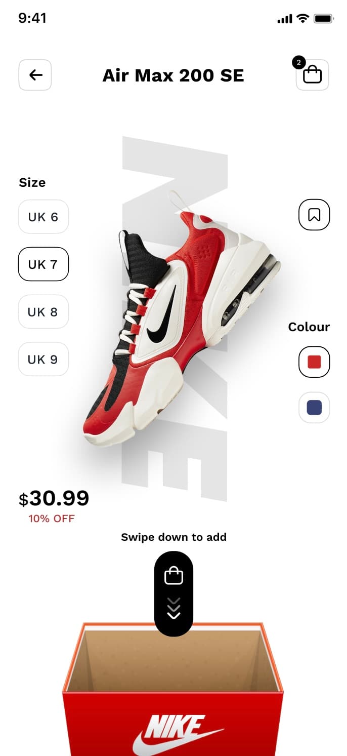 Nike App - Before